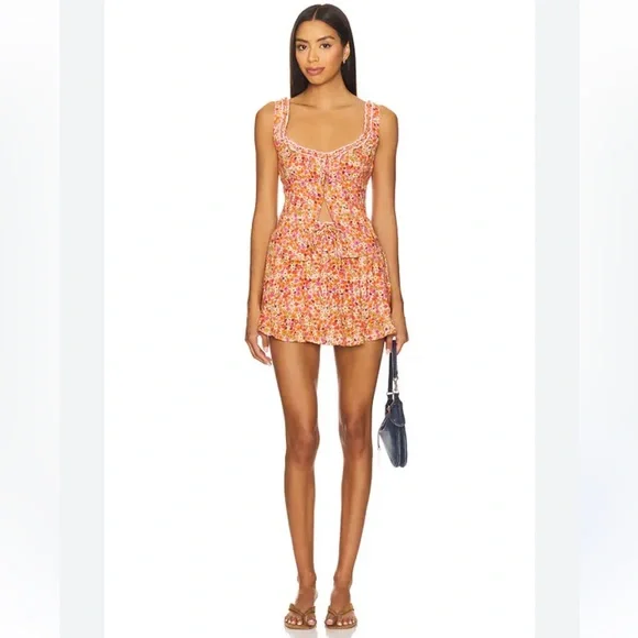 Free People Ellia Printed Floral Skort & Tank Top Set Size S - Picture 14 of 14